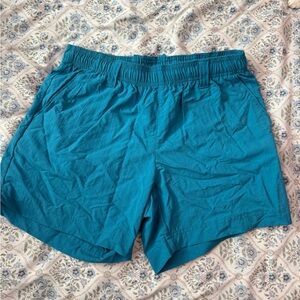 Columbia Turquoise Drawstring Shorts